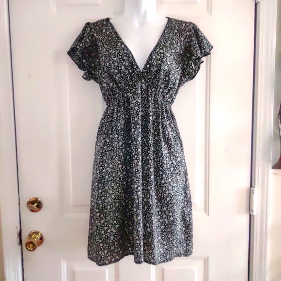 Anna Be Floral Print V Neck Women's Dress. Size M - Picture 1 of 9